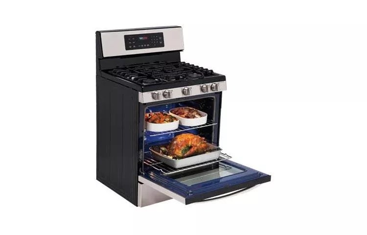 5.4 Cu. Ft. Capacity Gas Single Oven Range With Oval Burner And Griddle LRG3093ST