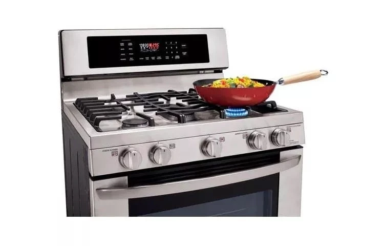 5.4 Cu. Ft. Capacity Premium Gas Single Oven Range With Evenjet™ Convection System And Warming Drawer LRG3097ST