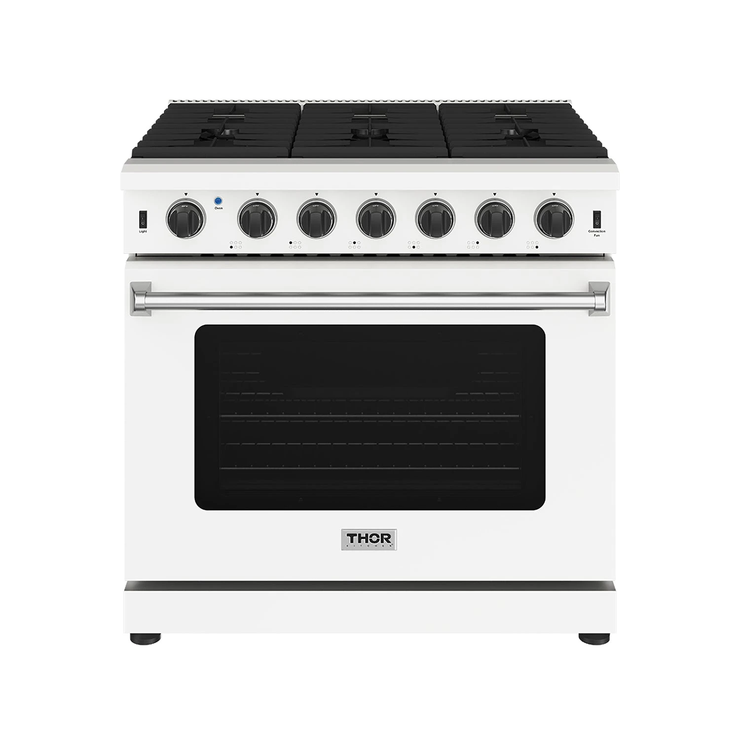 36 Inch Professional Liquid Propane Range In White LRG3601UWLP