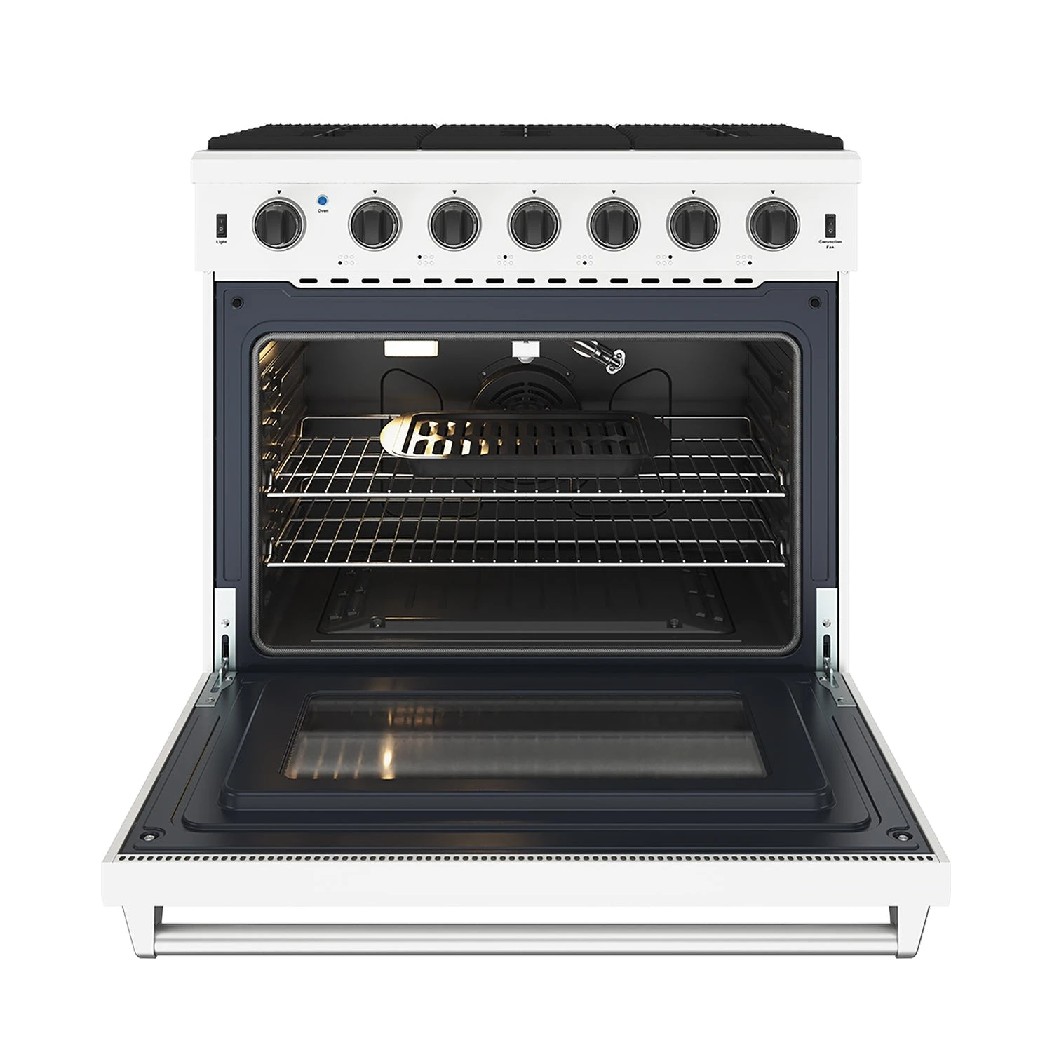 36 Inch Professional Liquid Propane Range In White LRG3601UWLP