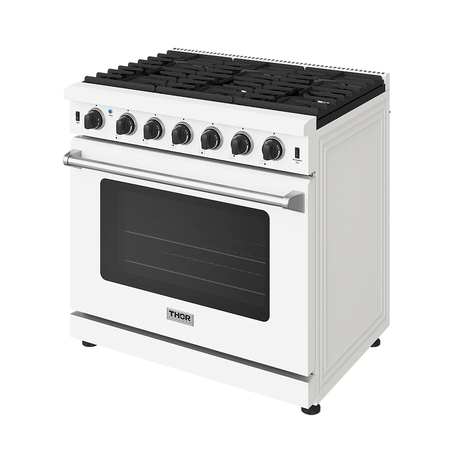 36 Inch Professional Liquid Propane Range In White LRG3601UWLP