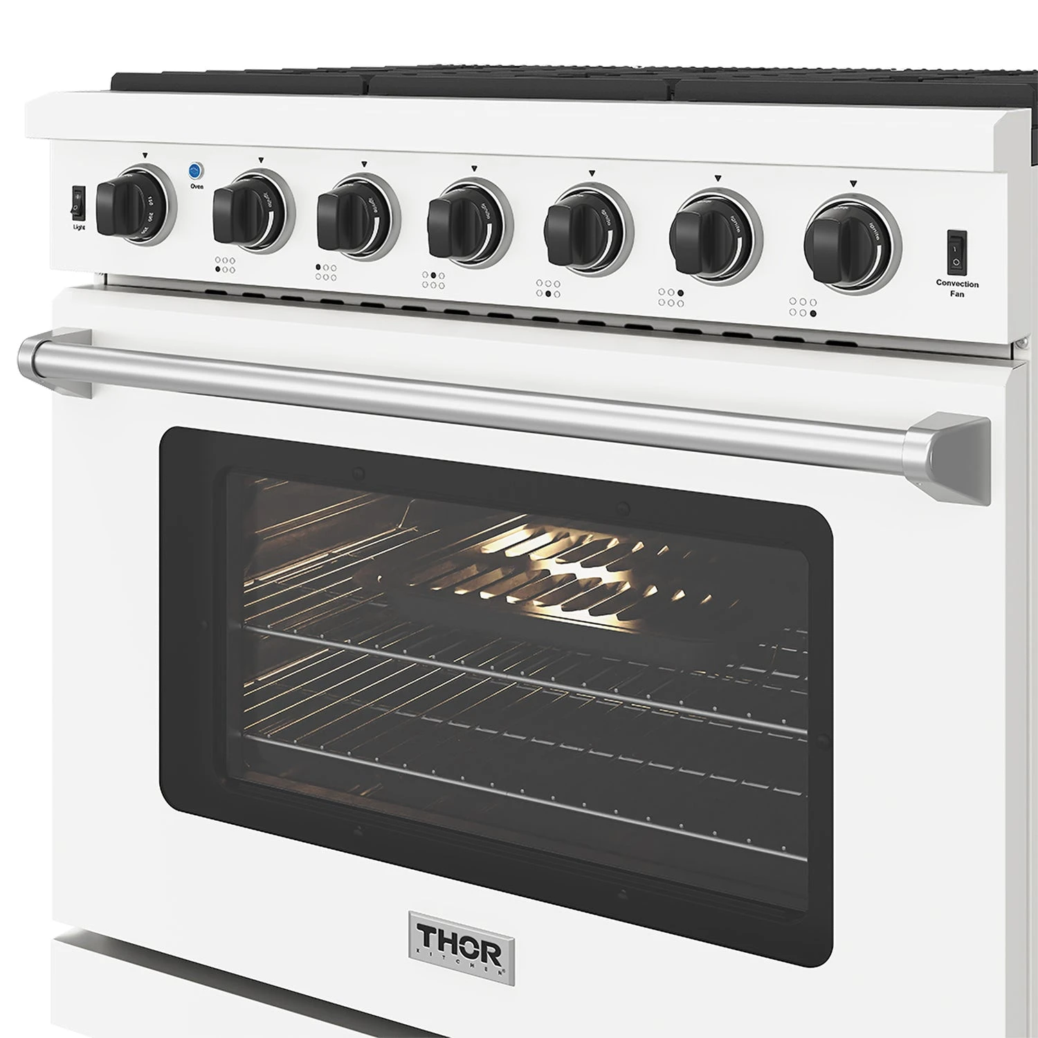36 Inch Professional Liquid Propane Range In White LRG3601UWLP