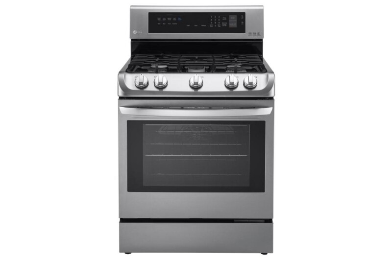 LG 6.3 cu. ft. Gas Single Oven Range with ProBake Convection® and EasyClean® Stainless Steel LRG4113ST Picture 1
