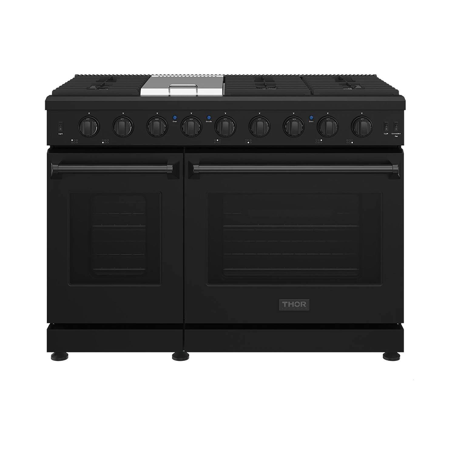 48 Inch Professional Liquid Propane Range In Black LRG4807UBLP