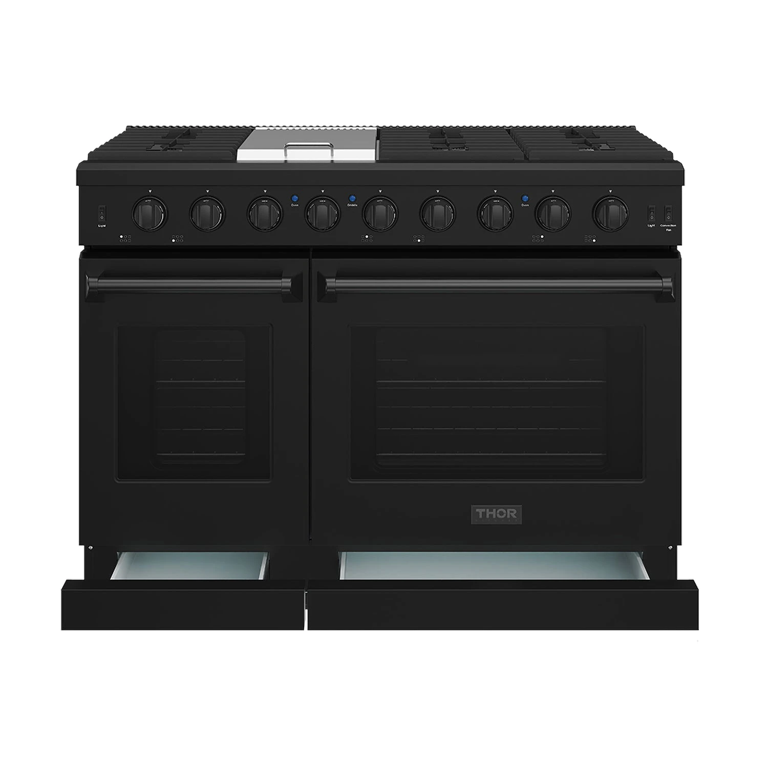 48 Inch Professional Liquid Propane Range In Black LRG4807UBLP