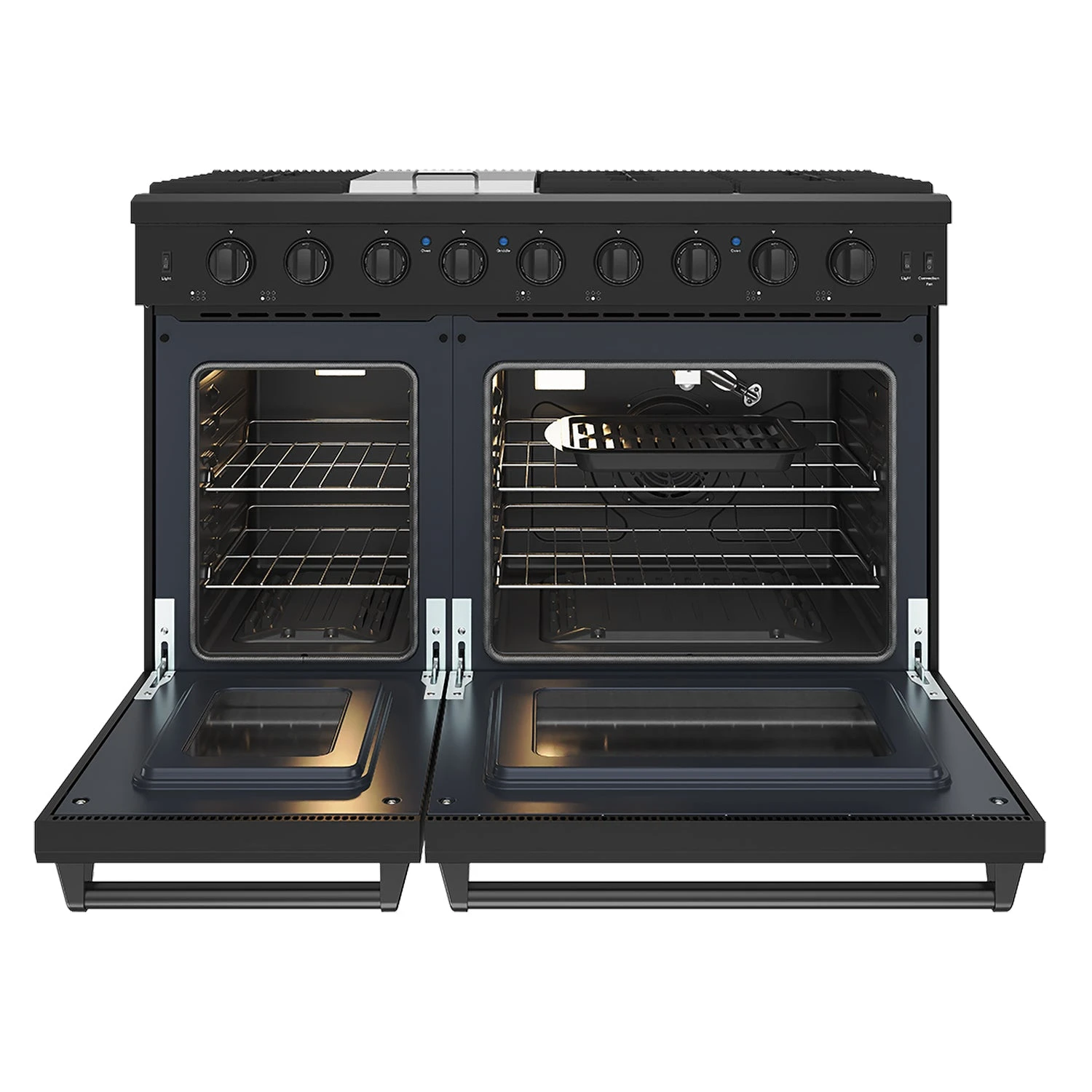 48 Inch Professional Liquid Propane Range In Black LRG4807UBLP