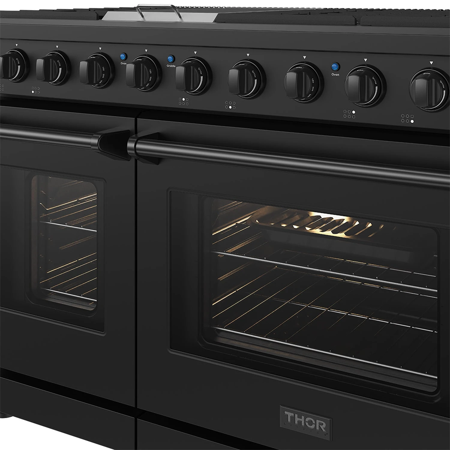 48 Inch Professional Liquid Propane Range In Black LRG4807UBLP