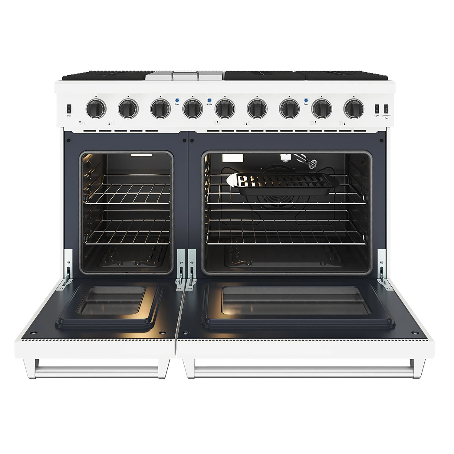 48 Inch Professional Liquid Propane Range In White LRG4807UWLP