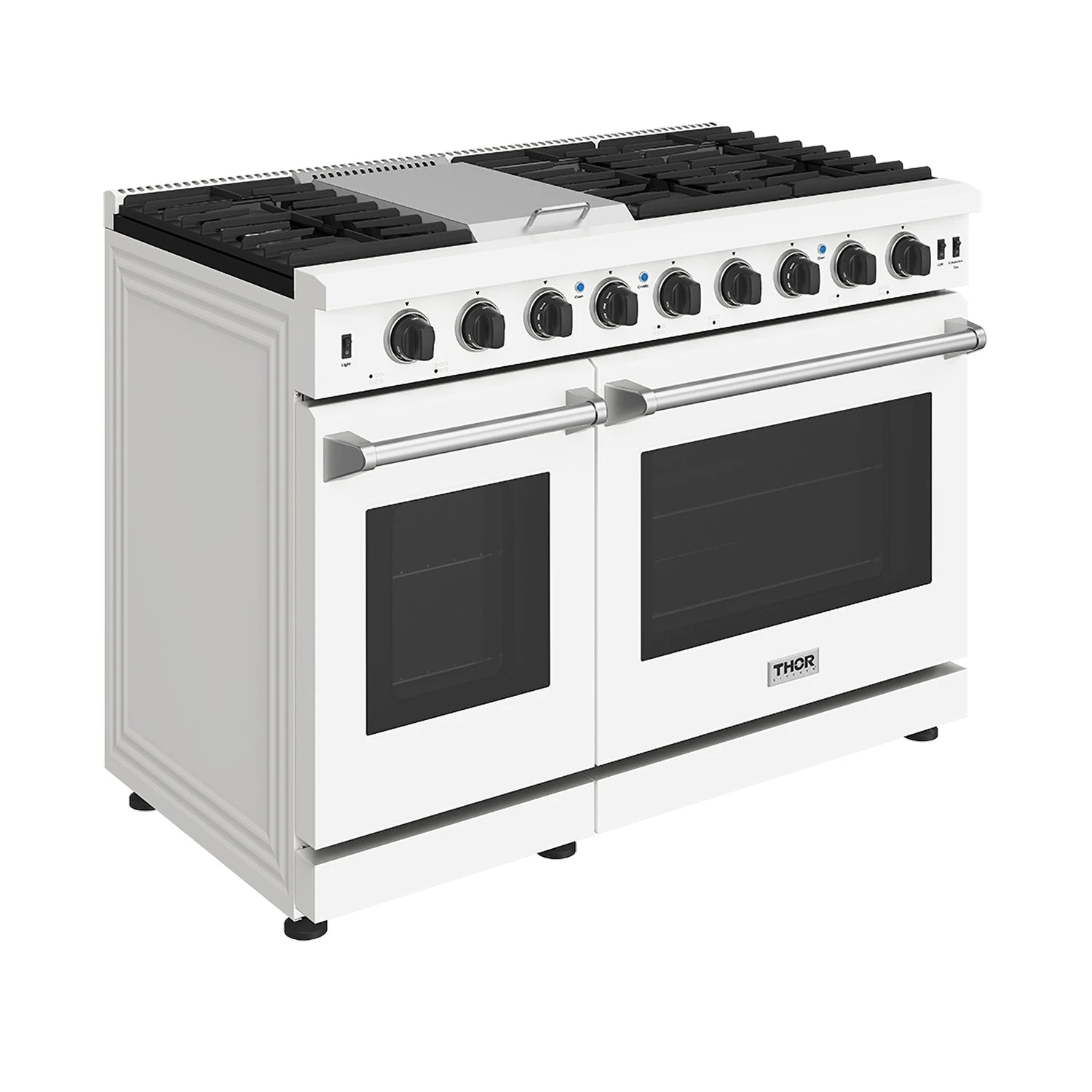 48 Inch Professional Liquid Propane Range In White LRG4807UWLP