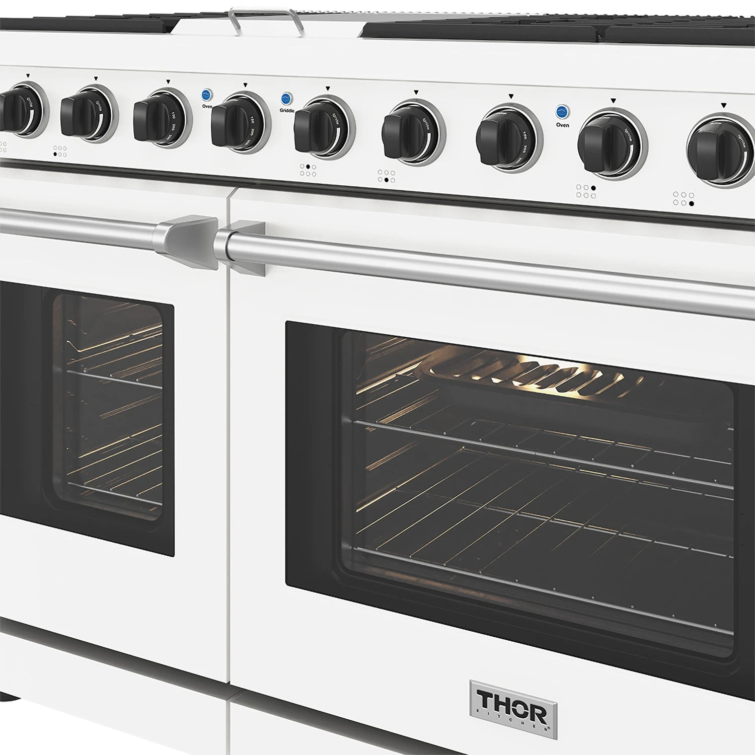 48 Inch Professional Liquid Propane Range In White LRG4807UWLP