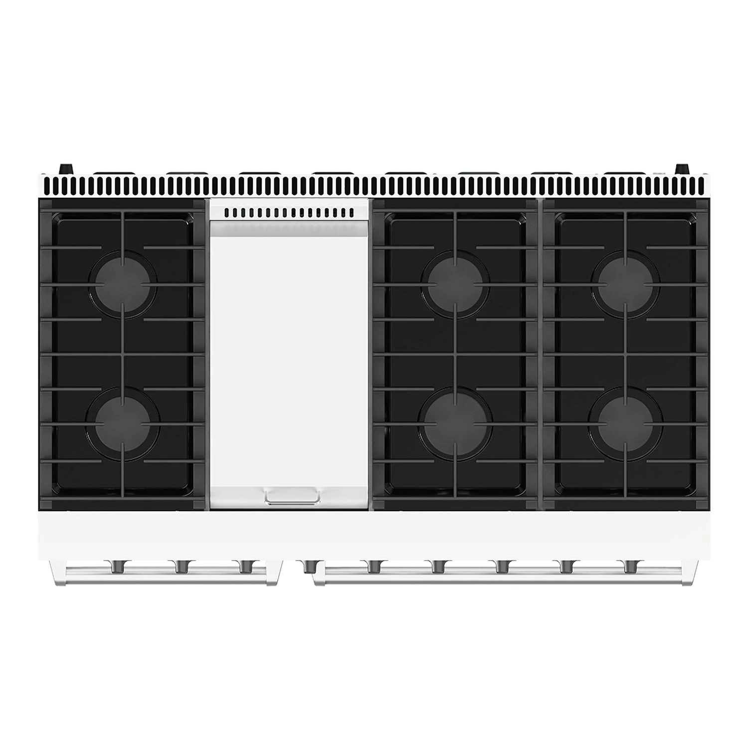 48 Inch Professional Liquid Propane Range In White LRG4807UWLP