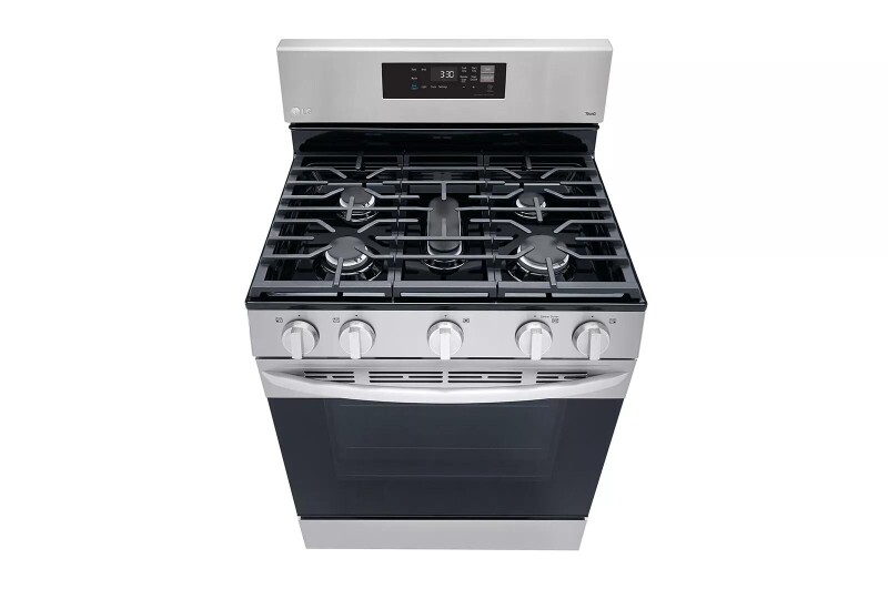 5.8 cu ft. Smart Wi-Fi Enabled Gas Range with EasyClean® view 7