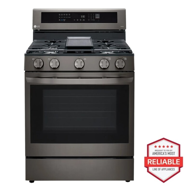 5.8 Cu. Ft. Smart Wi-fi Enabled True Convection Instaview® Gas Range With Air Fry LRGL5825D