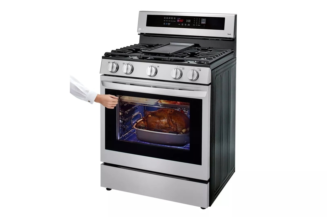 5.8 Cu. Ft. Smart Wi-fi Enabled True Convection Instaview® Gas Range With Air Fry LRGL5825F