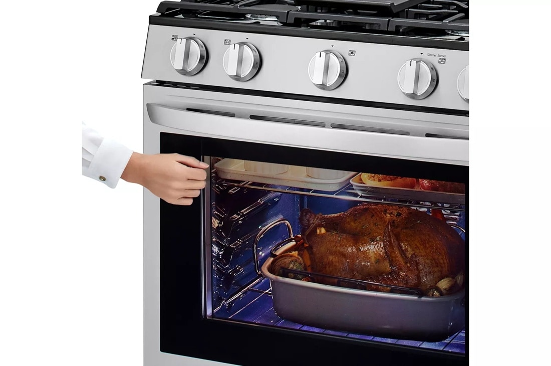 5.8 Cu. Ft. Smart Wi-fi Enabled True Convection Instaview® Gas Range With Air Fry LRGL5825F