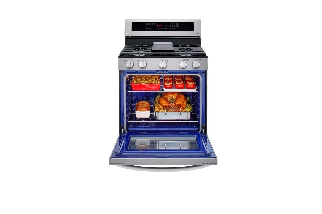 5.8 Cu. Ft. Smart Wi-fi Enabled True Convection Instaview® Gas Range With Air Fry LRGL5825F