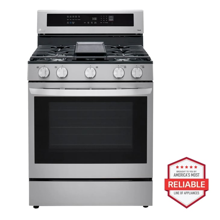 5.8 Cu. Ft. Smart Wi-fi Enabled True Convection Instaview® Gas Range With Air Fry LRGL5825F