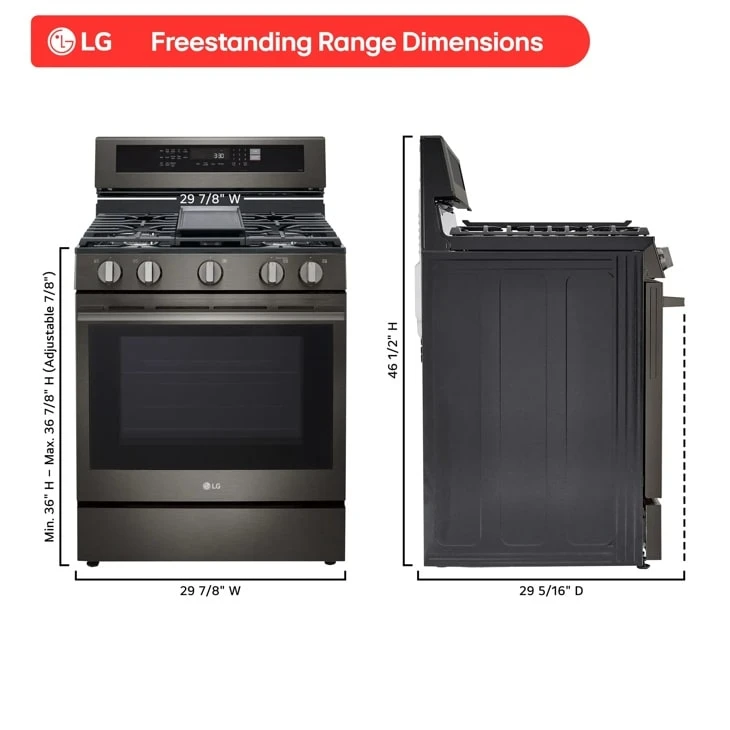 6.3 Cu. Ft. Smart Wi-fi Enabled Probake Convection® Gas Range With Air Fry & Easyclean® LRGN6325Z