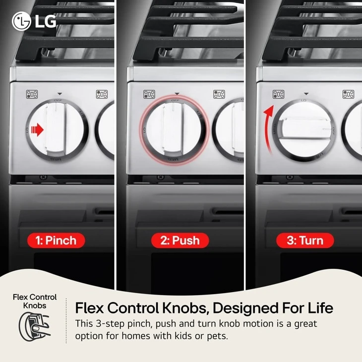 6.3 Cu. Ft. Smart Wi-fi Enabled Probake Convection® Gas Range With Air Fry & Easyclean® LRGN6325Z