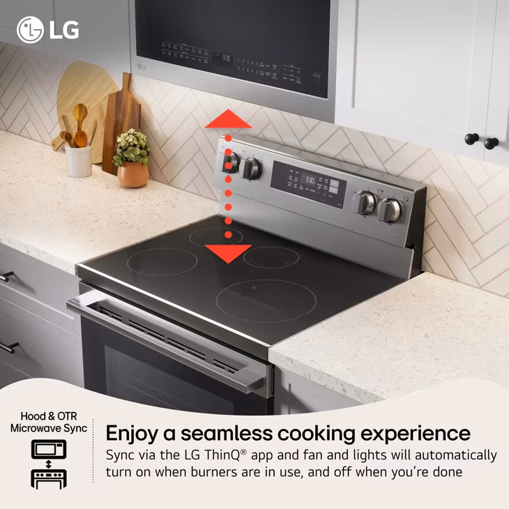 6.3 Cu. Ft. Smart Induction Freestanding Range With Probake Convection® And Air Fry view 4