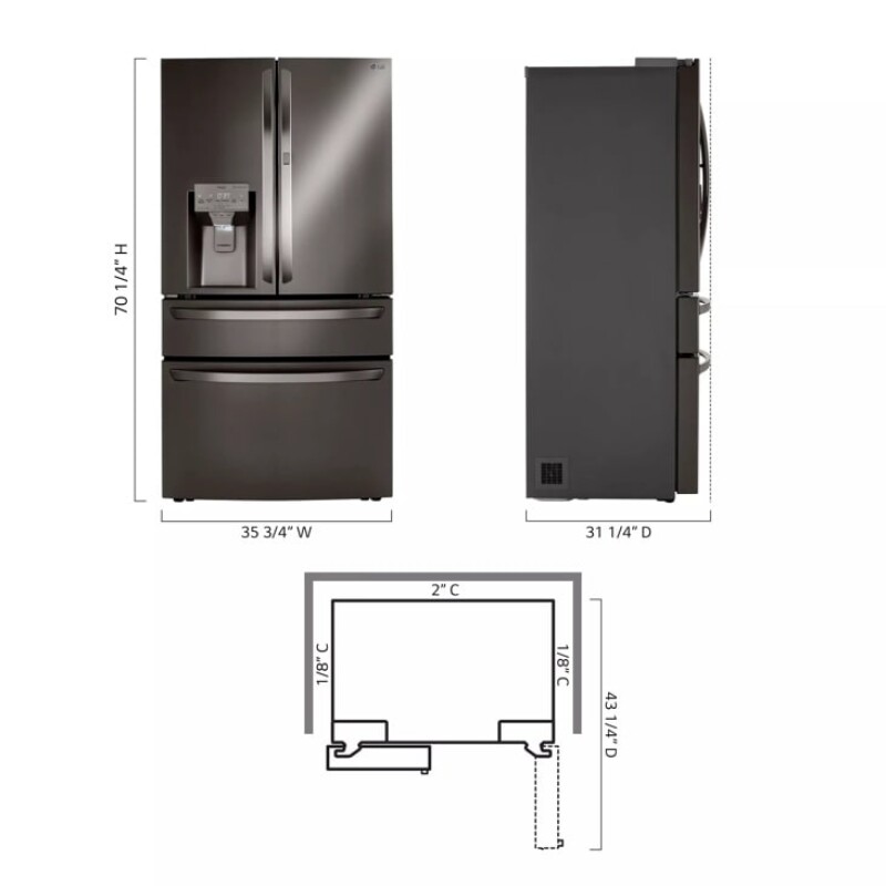 23 cu. ft. Smart Counter-Depth Refrigerator with Craft Ice™ LRMDC2306D