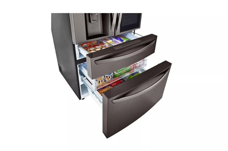 23 cu. ft. Smart InstaView™ Door-in-Door® Counter-Depth Refrigerator with Craft Ice™ view 12