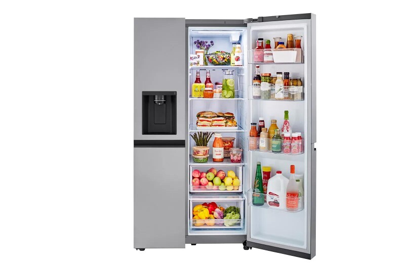 23 cu. ft. Side-by-Side Counter-Depth Refrigerator with Smooth Touch Dispenser view 10