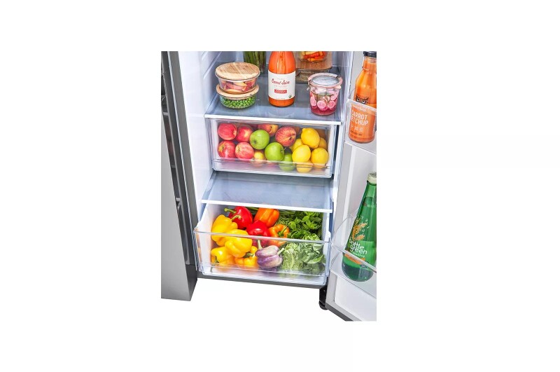 23 cu. ft. Side-by-Side Counter-Depth Refrigerator with Smooth Touch Dispenser view 12
