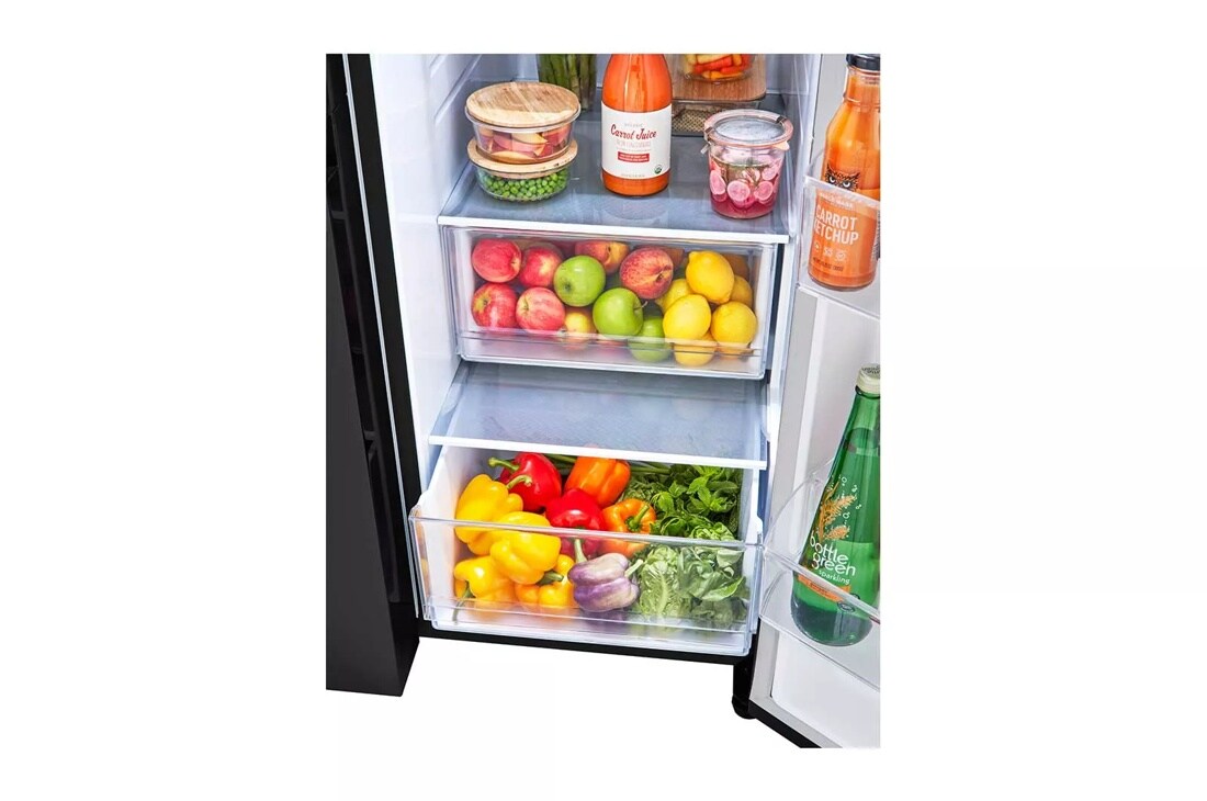27 cu. ft. Side-by-Side Refrigerator with Smooth Touch Ice Dispenser LRSXS2706B