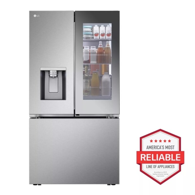 26 cu. ft. Smart Mirror InstaView® Counter-Depth MAX™ French Door Refrigerator with Four Types of Ice view 10