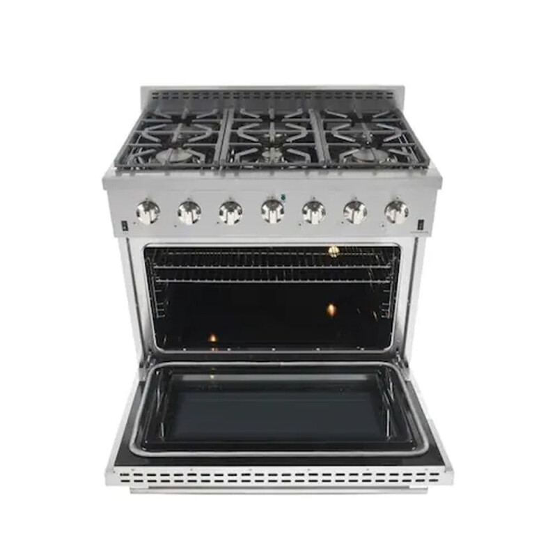 LS Series Gas Range- 6 German Sealed Burner with Convection Oven, 36 inch LS3622