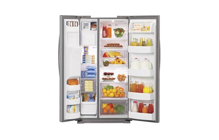 Large Capacity Side-by-Side Refrigerator with Ice & Water Dispenser (Fits a 33" Opening) LSC23924ST