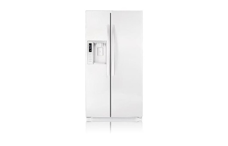LG Large Capacity Side-By-Side Refrigerator with Ice & Water Dispenser Smooth White LSC27931SW Picture 1