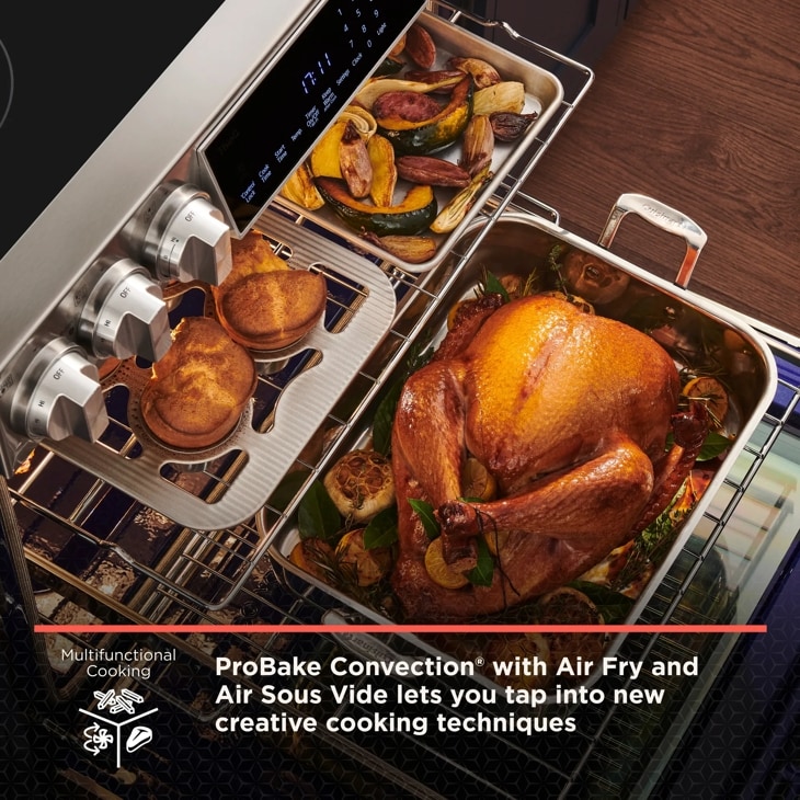 LG STUDIO 6.3 cu. ft. Smart wi-fi Dual Fuel Slide-in Range with ProBake Convection® and EasyClean® view 4