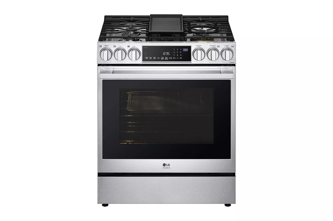 LG STUDIO 6.3 cu. ft. Smart wi-fi Dual Fuel Slide-in Range with ProBake Convection® and EasyClean® view 6