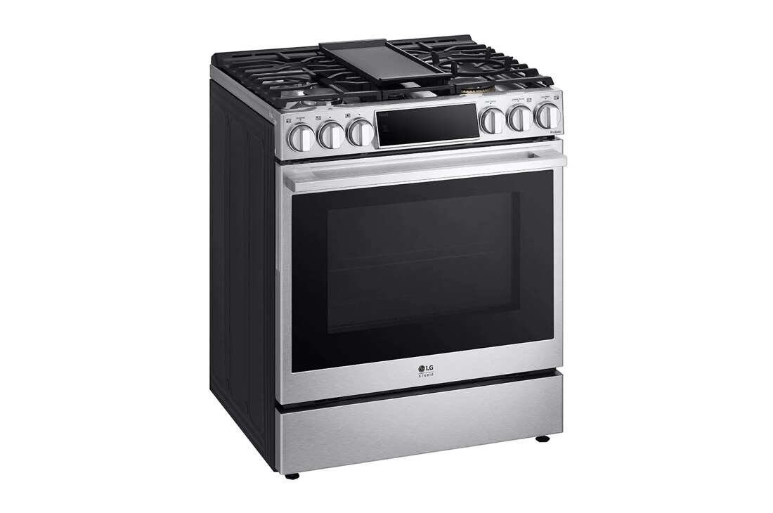 LG STUDIO 6.3 cu. ft. Smart wi-fi Dual Fuel Slide-in Range with ProBake Convection® and EasyClean® view 7