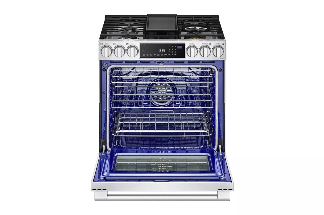 LG STUDIO 6.3 cu. ft. Smart wi-fi Dual Fuel Slide-in Range with ProBake Convection® and EasyClean® view 8