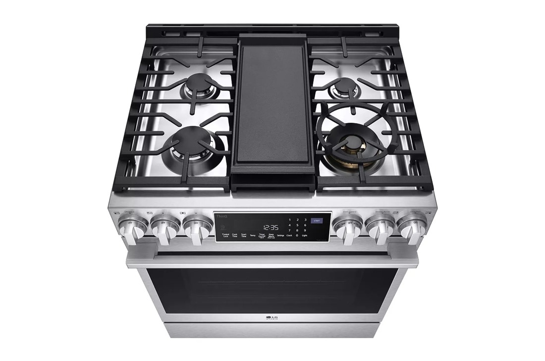 LG STUDIO 6.3 cu. ft. Smart wi-fi Dual Fuel Slide-in Range with ProBake Convection® and EasyClean® view 11