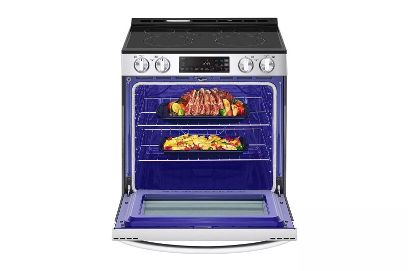 6.3 cu ft. Smart Wi-Fi Enabled Electric Slide-in Range with EasyClean® view 10