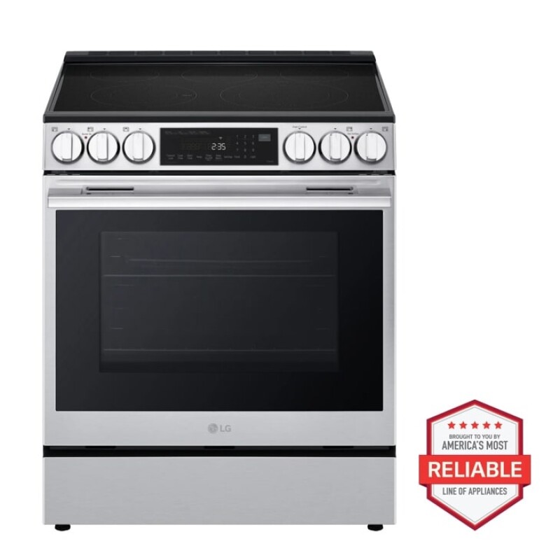 6.3 Cu. Ft. Smart Wi-fi Enabled Electric Slide-in Range With Instaview®, Fan Convection, Air Fry & Easyclean® LSEL6335LE