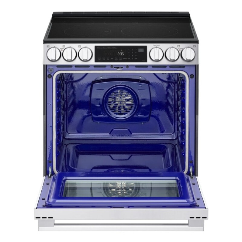6.3 Cu. Ft. Smart Wi-fi Enabled Electric Slide-in Range With Instaview®, Fan Convection, Air Fry & Easyclean® LSEL6335LE