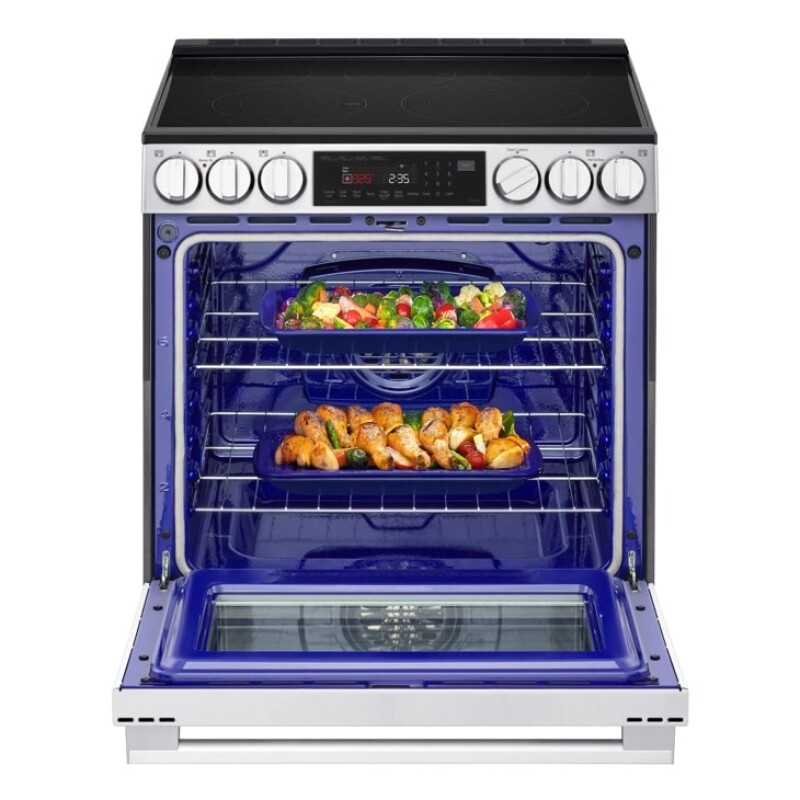 6.3 Cu. Ft. Smart Wi-fi Enabled Electric Slide-in Range With Instaview®, Fan Convection, Air Fry & Easyclean® LSEL6335LE