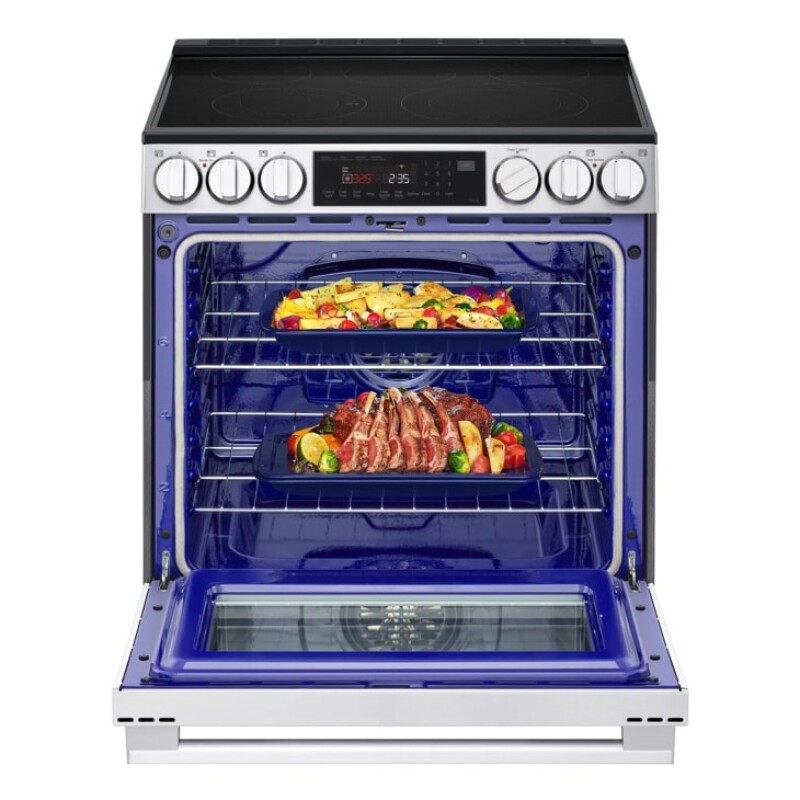 6.3 Cu. Ft. Smart Wi-fi Enabled Electric Slide-in Range With Instaview®, Fan Convection, Air Fry & Easyclean® LSEL6335LE