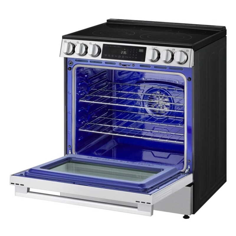 6.3 Cu. Ft. Smart Wi-fi Enabled Electric Slide-in Range With Instaview®, Fan Convection, Air Fry & Easyclean® LSEL6335LE