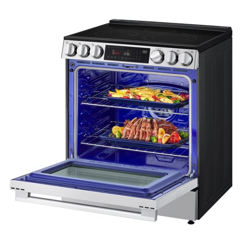 6.3 Cu. Ft. Smart Wi-fi Enabled Electric Slide-in Range With Instaview®, Fan Convection, Air Fry & Easyclean® LSEL6335LE