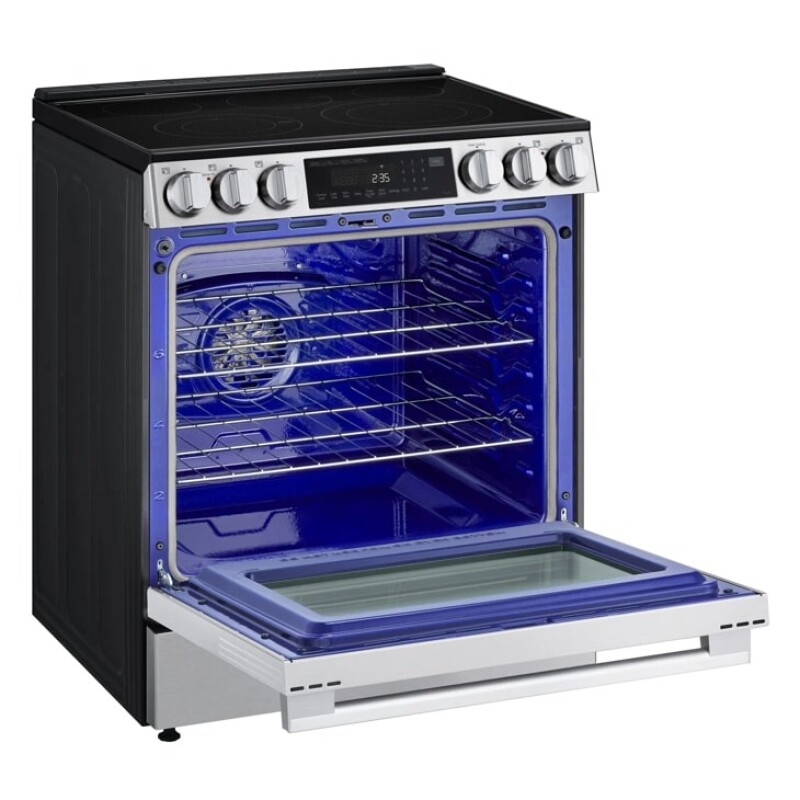6.3 Cu. Ft. Smart Wi-fi Enabled Electric Slide-in Range With Instaview®, Fan Convection, Air Fry & Easyclean® LSEL6335LE
