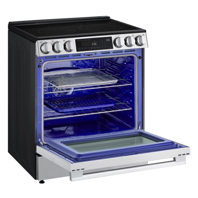 6.3 Cu. Ft. Smart Wi-fi Enabled Electric Slide-in Range With Instaview®, Fan Convection, Air Fry & Easyclean® LSEL6335LE
