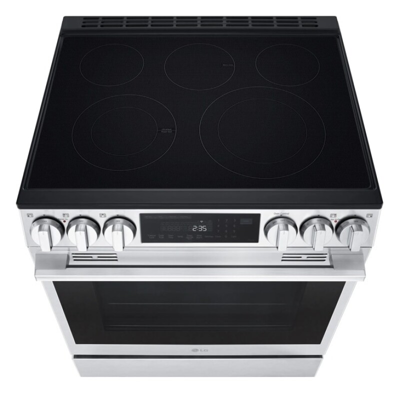 6.3 Cu. Ft. Smart Wi-fi Enabled Electric Slide-in Range With Instaview®, Fan Convection, Air Fry & Easyclean® LSEL6335LE