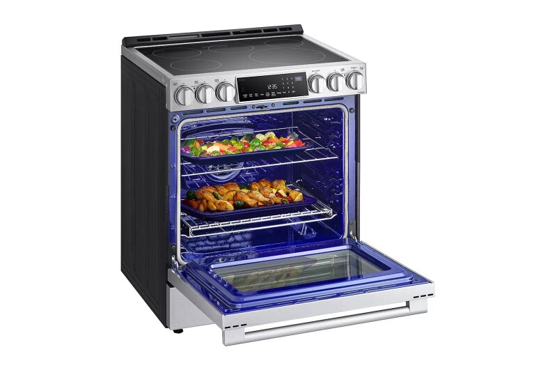 6.3 cu. ft. InstaView® Electric Slide-in Range with ProBake Convection® and Air Fry view 8