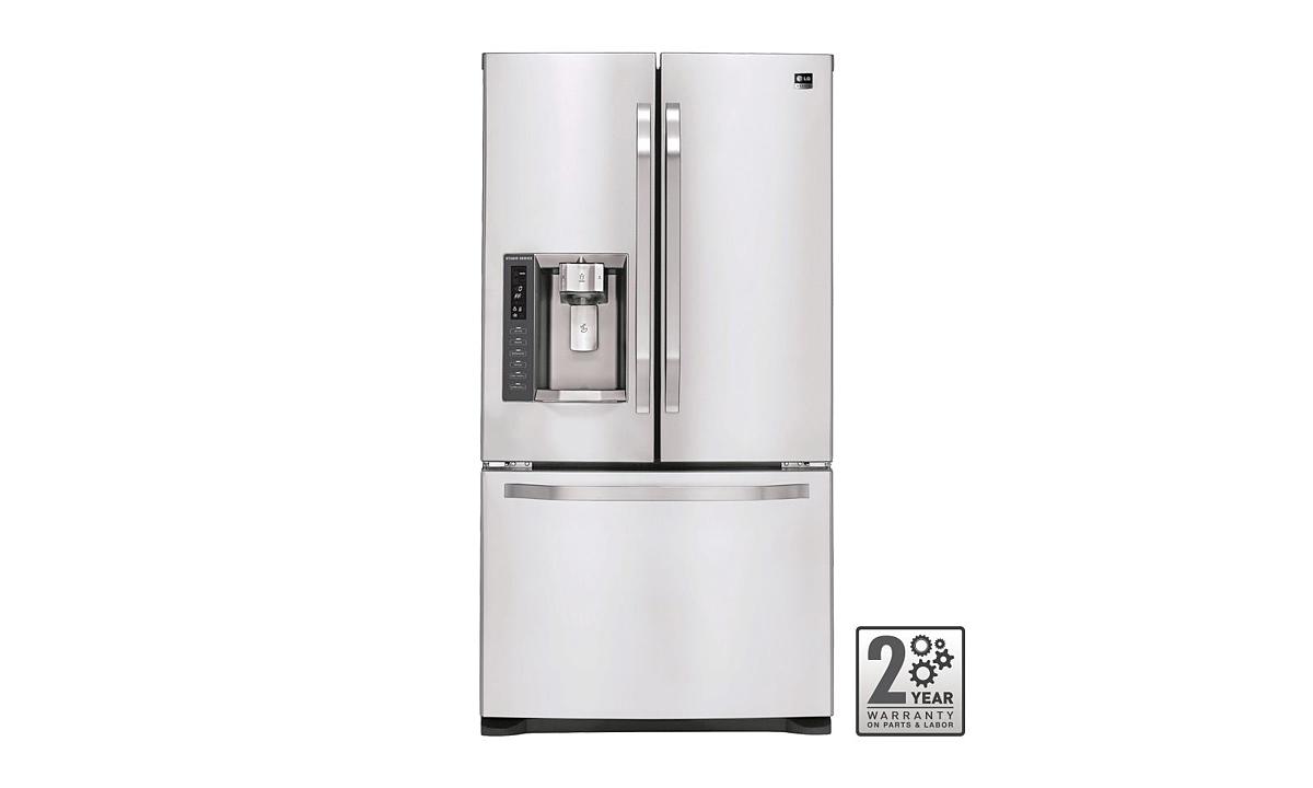 LG Studio - Large Capacity Counter Depth 3 Door French Door Refrigerator with Ice & Water Dispenser LSFS213ST